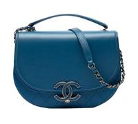 Chanel Vintage - Pre-owned Coco Curve Bag - Femme - Pre-owned - Bleu - Taille: ONE Size