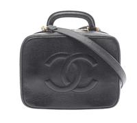 Chanel Vintage - Pre-owned Coco Mark Calfskin 2way Handbag - Femme - Pre-owned - Noir - Taille: ONE Size