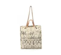 Chanel Vintage - Pre-owned Coco Mark Canvas Leather Tote Bag - Femme - Pre-owned - Beige - Taille: ONE Size
