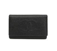 Chanel Vintage - Pre-owned Coco Mark Keycase - Femme - Pre-owned - Noir - Taille: ONE Size