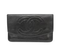 Chanel Vintage - Pre-owned Coco mark Long wallet (bi-fold) - Femme - Pre-owned - Noir - Taille: ONE Size