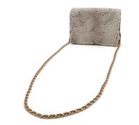 Chanel Vintage - Pre-owned Coco Mark Rabbit Fur Leather Chain Wallet Shoulder Bag - Femme - Pre-owned - Gris - Taille: ONE Size