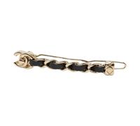Chanel Vintage - Pre-owned Coco Mark Turnlock Barrette - Femme - Pre-owned - Jaune - Taille: ONE Size