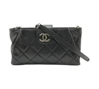 Chanel Vintage - Pre-owned Coco Pleats Leather Shoulder Bag - Femme - Pre-owned - Noir - Taille: ONE Size