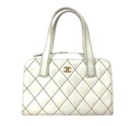 Chanel Vintage - Pre-owned Cuir sacs-chanel - Femme - Pre-owned - Blanc - Taille: ONE Size