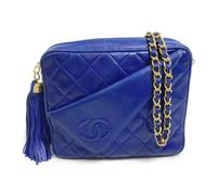 Chanel Vintage - Pre-owned Cuir sacs-chanel - Femme - Pre-owned - Bleu - Taille: ONE Size