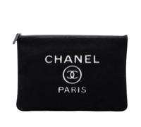 Chanel Vintage - Pre-owned Deauville O Case - Femme - Pre-owned - Noir - Taille: ONE Size