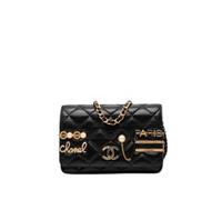 Chanel Vintage - Pre-owned Mini Coco Clips Wallet on Chain - Femme - Pre-owned - Noir - Taille: ONE Size