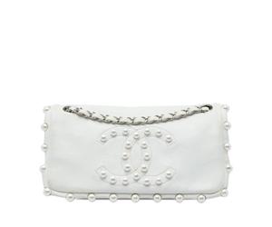 Chanel Vintage - Pre-owned Pearl Obsession Flap - Femme - Pre-owned - Blanc - Taille: ONE Size