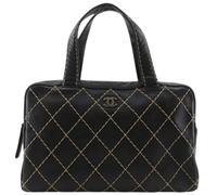 Chanel Vintage - Pre-owned Sac à main Wild Stitch en cuir de veau - Femme - Pre-owned - Noir - Taille: ONE Size