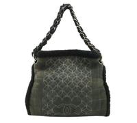 Chanel Vintage - Pre-owned Sac bandoulière Coco Mark en cuir - Femme - Pre-owned - Gris - Taille: ONE Size
