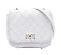 Chanel Vintage - Pre-owned Sac bandoulière vintage à rabat - Femme - Pre-owned - Blanc - Taille: ONE Size
