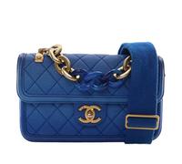 Chanel Vintage - Pre-owned Sunset On The Sea Flap Bag - Femme - Pre-owned - Bleu - Taille: ONE Size
