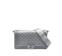Chanel Vintage - Pre-owned The Boy Flap - Femme - Pre-owned - Gris - Taille: ONE Size