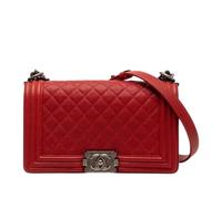 Chanel Vintage - Pre-owned The Boy Flap - Femme - Pre-owned - Rouge - Taille: ONE Size