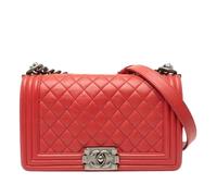 Chanel Vintage - Pre-owned The Boy Flap - Femme - Pre-owned - Rouge - Taille: ONE Size