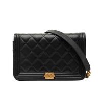 Chanel Vintage - Pre-owned The Boy Wallet on Chain - Femme - Pre-owned - Noir - Taille: ONE Size