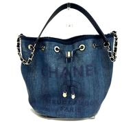 Chanel Vintage - Pre-owned Tissu sacs-chanel - Femme - Pre-owned - Bleu - Taille: ONE Size