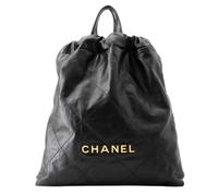 Chanel Vintage - Pre-owned Vintage Backpack - Femme - Pre-owned - Noir - Taille: ONE Size