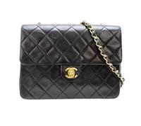 Chanel Vintage - Pre-owned Vintage Leather Shoulder Bag - Femme - Pre-owned - Noir - Taille: ONE Size