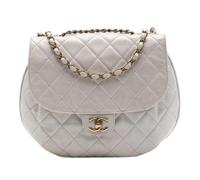 Chanel Vintage - Pre-owned Vintage Quilted Crossbody Bag - Femme - Pre-owned - Gris - Taille: ONE Size