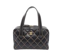 Chanel Vintage - Sac à main en cuir Wild Stitch Pre-owned - Femme - Pre-owned - Noir - Taille: ONE Size