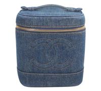Chanel Vintage - Sac à main en denim vintage Pre-owned - Femme - Pre-owned - Bleu - Taille: ONE Size