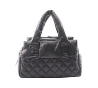 Chanel Vintage - Sac à main Pre-owned Coco Cocoon en nylon et cuir - Femme - Pre-owned - Noir - Taille: ONE Size