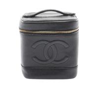 Chanel Vintage - Sac à main Pre-owned Coco Mark en cuir de veau grainé - Femme - Pre-owned - Noir - Taille: ONE Size