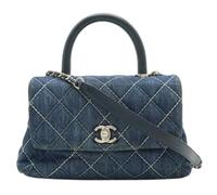 Chanel Vintage - Sac à main Wild Stitch Pre-owned - Femme - Pre-owned - Bleu - Taille: ONE Size