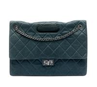 Chanel Vintage - Sac à rabat matelassé Pre-owned - Femme - Pre-owned - Bleu - Taille: ONE Size