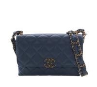 Chanel Vintage - Sac à Rabat Pre-owned - Femme - Pre-owned - Bleu - Taille: ONE Size