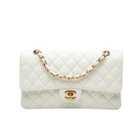 Chanel Vintage - Sac bandoulière classique double rabat Pre-owned - Femme - Pre-owned - Blanc - Taille: ONE Size