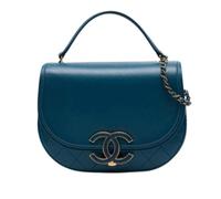 Chanel Vintage - Sac bandoulière Coco Curve Pre-owned - Femme - Pre-owned - Bleu - Taille: ONE Size