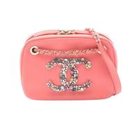 Chanel Vintage - Sac bandoulière Pre-owned Coco Mark en cuir d'agneau - Femme - Pre-owned - Rose - Taille: ONE Size