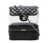 Chanel Vintage - Sac bandoulière Pre-owned en cuir/vinyle matelassé Coco Mark A57826 - Femme - Pre-owned - Noir - Taille: ONE Size