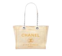 Chanel Vintage - Sac cabas Deauville Pre-owned - Femme - Pre-owned - Beige - Taille: ONE Size