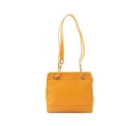 Chanel Vintage - Sac cabas Pre-owned Triple Coco Mark en cuir de veau grainé - Femme - Pre-owned - Orange - Taille: ONE Size