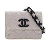 Chanel Vintage - Sac Ceinture en Cuir Caviar Matelassé Pre-owned - Femme - Pre-owned - Blanc - Taille: ONE Size
