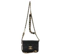 Chanel Vintage - Sac ceinture mini en cuir caviar Pre-owned - Femme - Pre-owned - Noir - Taille: ONE Size