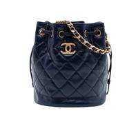 Chanel Vintage - Sac seau matelassé Pre-owned - Femme - Pre-owned - Bleu - Taille: ONE Size
