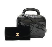 Chanel Vintage - Sac Vanity Coco Mark Pre-owned en Cuir Verni - Femme - Pre-owned - Noir - Taille: ONE Size