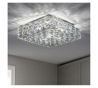 Chaner, plafonniers LED modernes en cristal, éclairage domestique, salon, salle à manger, décoration intérieure de chambre à coucher, luminaires suspendus (lumière blanche, D50cm) (3 variables D30cm)
