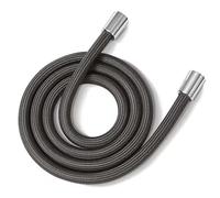 Chanfreinage Acier au carbone plat Cylindrique, Flexible de douche à main G1/2, interface universelle, tube en nylon multicolore, 1,5 2 m, for remplacement(Dark Grey,1.5M)