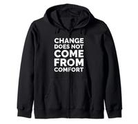 Change Does Not Come From Comfort Changement climatique Jour Terre Sweat à Capuche