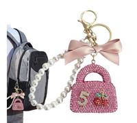 Change Key Chain CATHLY CAMINA CLARICA avec porte-clés pour sac à main | CHIRME CHILMAFIABLE | Tours en strass pour femmes - pour adolescents les jours sacs de voyage portaf