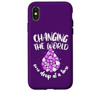 Change The World One Drop At A Time Oil Lover Coque pour iPhone X/XS