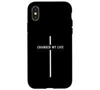 Changed My Life Cross - Foi chrétienne Minimaliste Coque pour iPhone X/XS