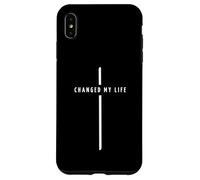 Changed My Life Cross - Foi chrétienne Minimaliste Coque pour iPhone XS Max