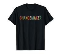 Changemaker Positivity Activist Activisme Changement Positif T-Shirt Graphique avec Valeur